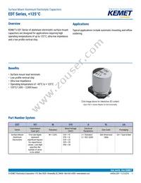 EDT476M016A9HAA Datasheet Cover