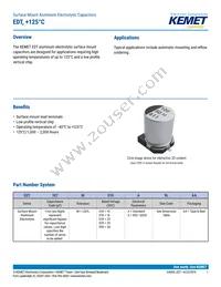 EDT476M025A9LAA Datasheet Cover