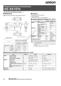 EE-SX1070 Datasheet Cover