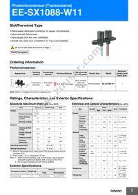 EE-SX1088-W11 Datasheet Cover