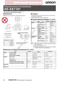 EE-SX1107 Datasheet Cover