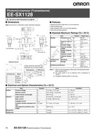 EE-SX1128 Datasheet Cover