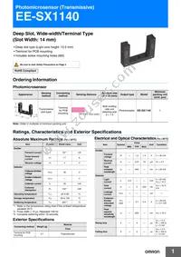 EE-SX1140 Datasheet Cover