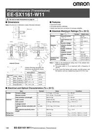 EE-SX1161-W11 Datasheet Cover