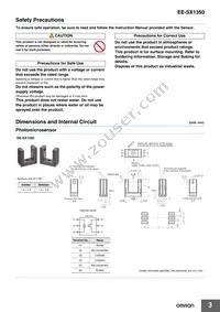 EE-SX1350 Datasheet Page 3