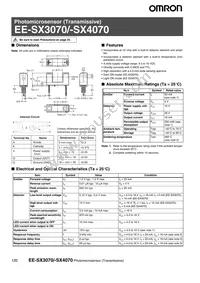 EE-SX3070 Datasheet Cover