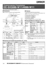 EE-SX3088-W11 Datasheet Cover
