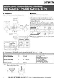 EE-SX4157E-P1 Datasheet Cover