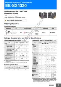 EE-SX4320 Datasheet Cover