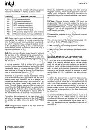 EE80C51FA24SF88 Datasheet Page 5