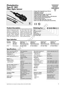 EF1801NPAS-1 Datasheet Cover