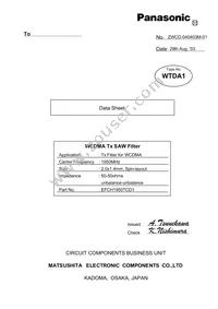 EFCH1950TCD1 Datasheet Cover