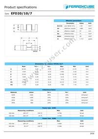 EFD20/10/7-3C95-A160 Datasheet Cover