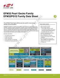 EFM32PG12B500F1024IM48-BR Datasheet Cover