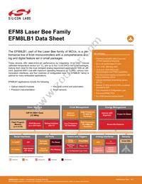 EFM8LB12F64E-A-QSOP24R Datasheet Cover