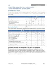 EHW015A0A41Z Datasheet Page 2