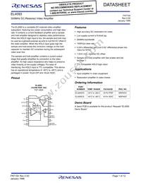 EL4093CSZ-T7 Datasheet Cover