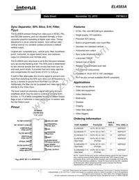 EL4583AIS-T7 Datasheet Cover