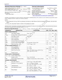 EL5111TIWTZ-T7A Datasheet Page 3