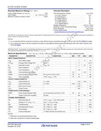 EL5220ILZ-T13 Datasheet Page 4