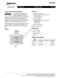 EL5228IL-T7A Datasheet Cover