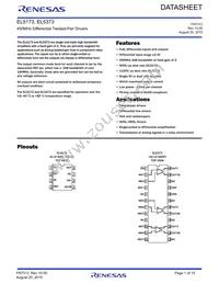 EL5373IU-T13 Datasheet Cover