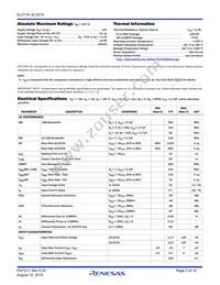 EL5374IUZ-T7 Datasheet Page 3