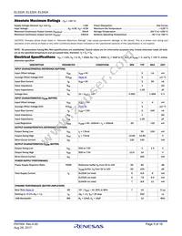 EL5424ILZ-T7 Datasheet Page 5