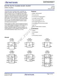 EL5451ISZ-T13 Datasheet Cover