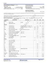 EL5525IREZ-T7 Datasheet Page 2