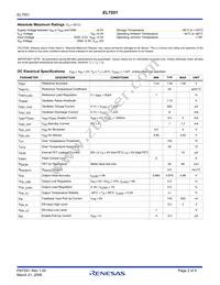 EL7551CUZ-T13 Datasheet Page 2
