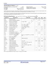 EL7562CUZ-T13 Datasheet Page 2