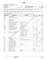 EL8186IWZ-T7 Datasheet Page 2