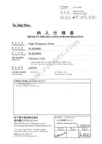 ELB-2A002 Datasheet Cover