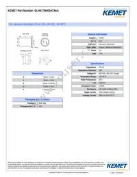 ELH477M400AT4AA Datasheet Cover