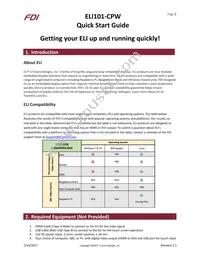 ELI101-CPW Datasheet Cover