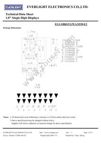 ELS-1006SYGWA/S530-E2 Datasheet Page 2