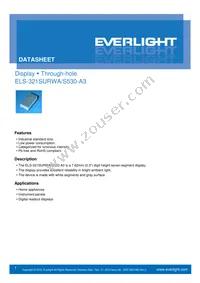 ELS-321SURWA/S530-A3 Datasheet Cover