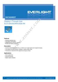 ELS-322USOWA/S530-A4 Datasheet Cover