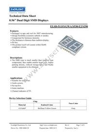ELSD-511SYGWA/S530-E2/S290 Datasheet Cover