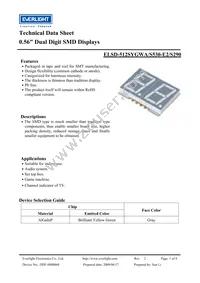 ELSD-512SYGWA/S530-E2/S290 Datasheet Cover