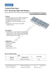 ELSF-505SYGWA/S530-E2 Datasheet Cover