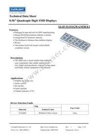 ELSF-511SYGWA/S530-E2 Datasheet Cover