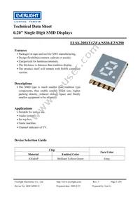 ELSS-205SYGWA/S530-E2/S290 Datasheet Cover