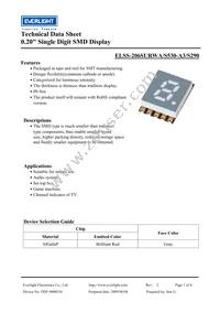 ELSS-206SURWA/S530-A3/S290 Datasheet Cover