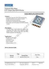 ELSS-206SYGWA/S530-E2/S290 Datasheet Cover
