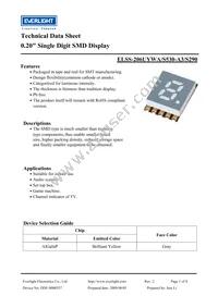 ELSS-206UYWA/S530-A3/S290 Datasheet Cover