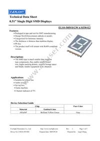 ELSS-505SYGWA/S530-E2 Datasheet Cover