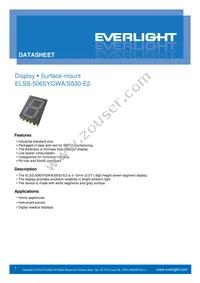 ELSS-506SYGWA/S530-E2 Datasheet Cover