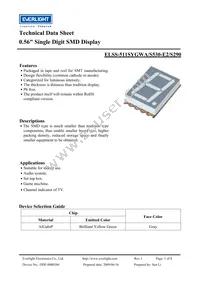 ELSS-511SYGWA/S530-E2/S290 Datasheet Cover